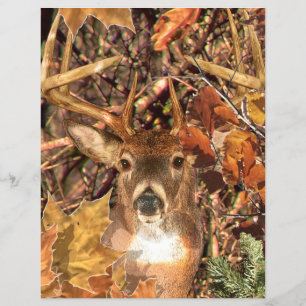 Buck in Camo White Tail Deer Flyer