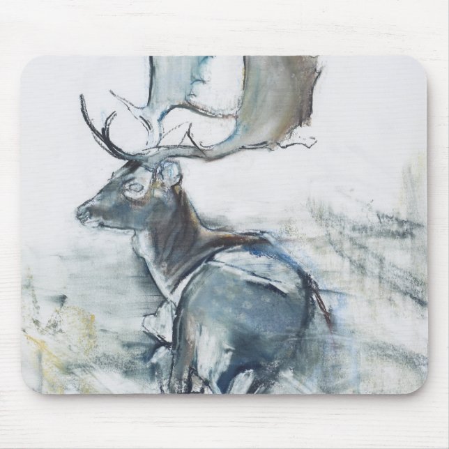 Buck in the Grass 2006 Mouse Mat (Front)