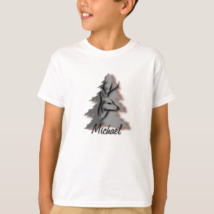 Buck in the Woods Custom Name or Slogan T-Shirt