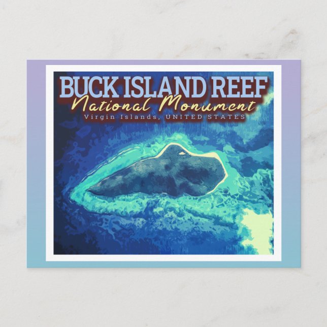 BUCK ISLAND REEF - VIRGIN ISLANDS UNITED STATES POSTCARD (Front)