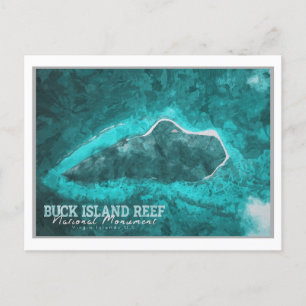 BUCK ISLAND - VIRGIN ISLANDS UNITED STATES POSTCARD