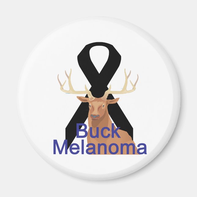 Buck Melanoma Magnet (Front)