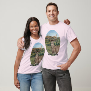 Buck Mule Deer Wildlife Art T-Shirt