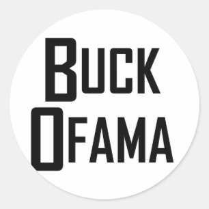 Buck Ofama Classic Round Sticker