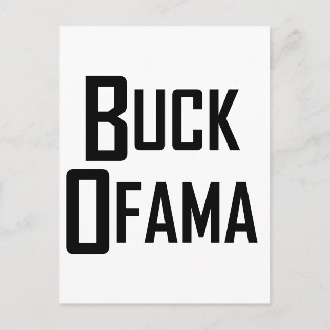 Buck Ofama Postcard (Front)