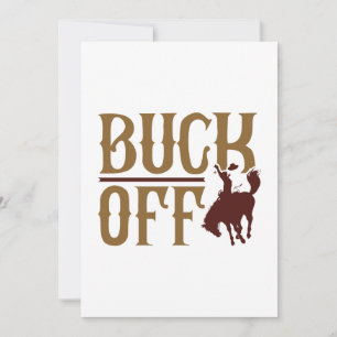Buck Off Thank You Card