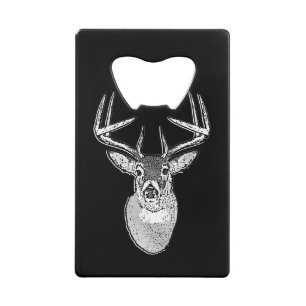 Buck on Black White Tail Deer head