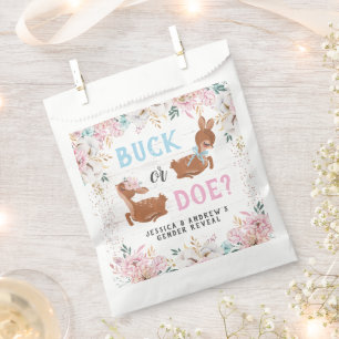 Buck or Doe? Baby Shower Reveal Favour Bags