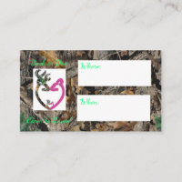 Buck or Doe Baby shower/reveal invitation