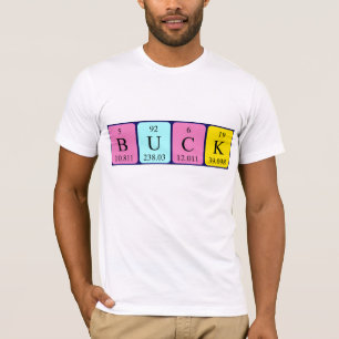 Buck periodic table name shirt