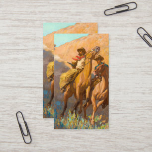 Buck Peters, Ranchman by Maynard Dixon Business Card