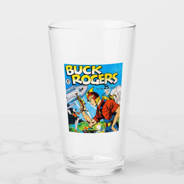 Buck Rogers comic t-shirt Glass (Front)