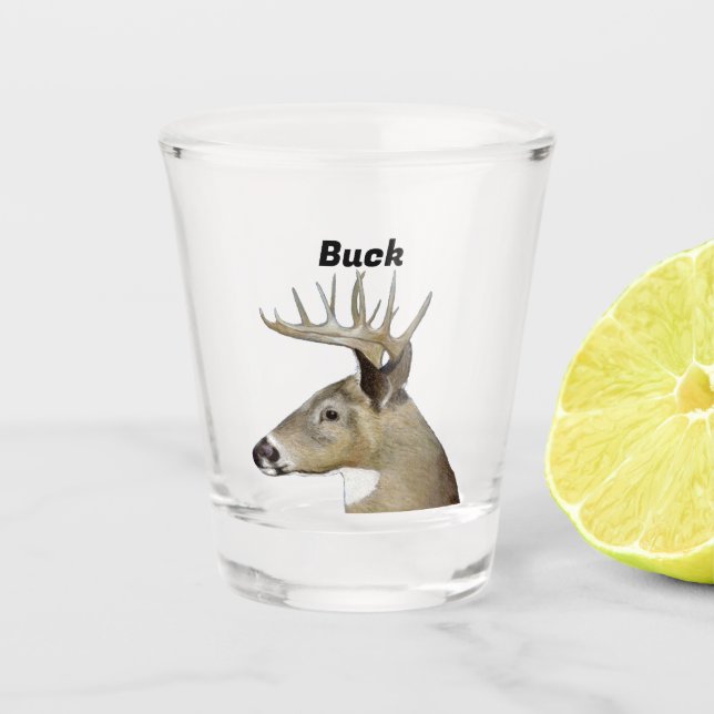 Buck Shot Glass (Front)