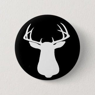 BUCK SILLHOUETTE 6 CM ROUND BADGE