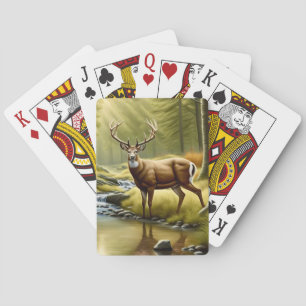 Buck White Tailed Deer Playing Cards