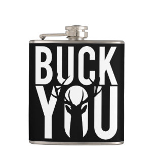 Buck you hip flask