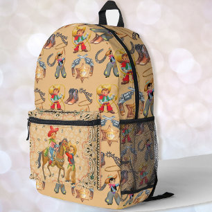Buckaroo Cowboy Young Boy's Name Printed Backpack
