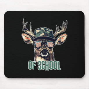 Bucked 100 Days Of School Deer Hunting Boy Girls 1 Mouse Mat
