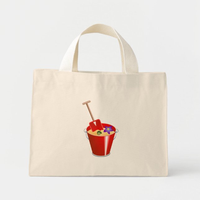 Bucket and Spade Mini Tote Bag (Front)