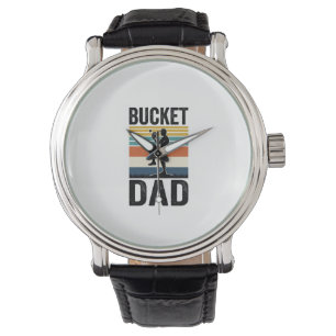 Bucket Dad Retro Baseball Father Vector Design_1 Watch