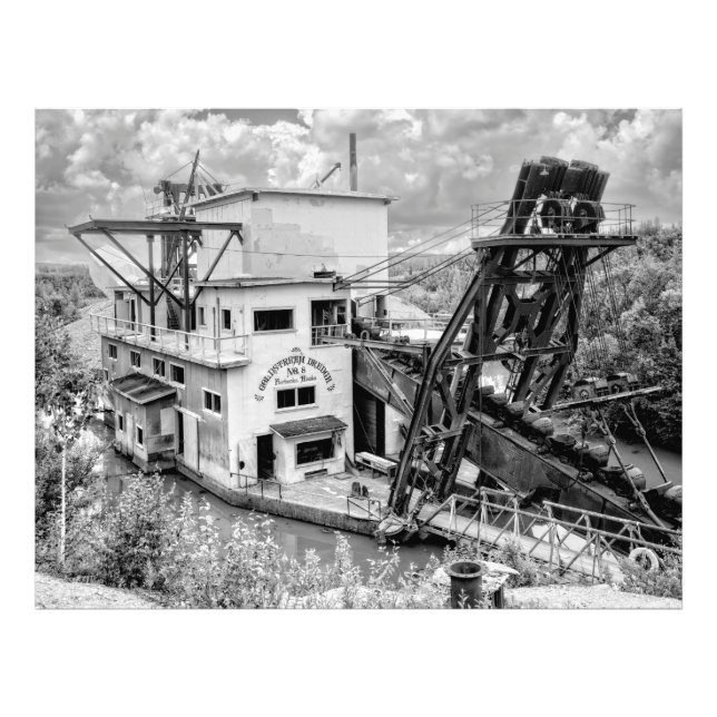 Bucket Line Gold Dredge No. 8 - Alaska Photo Print (Front)