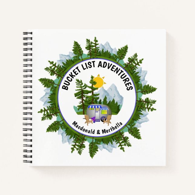 BUCKET LIST ADVENTURES Personalised Notebook (Front)