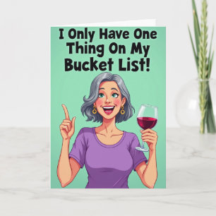 Bucket List Birthday Card