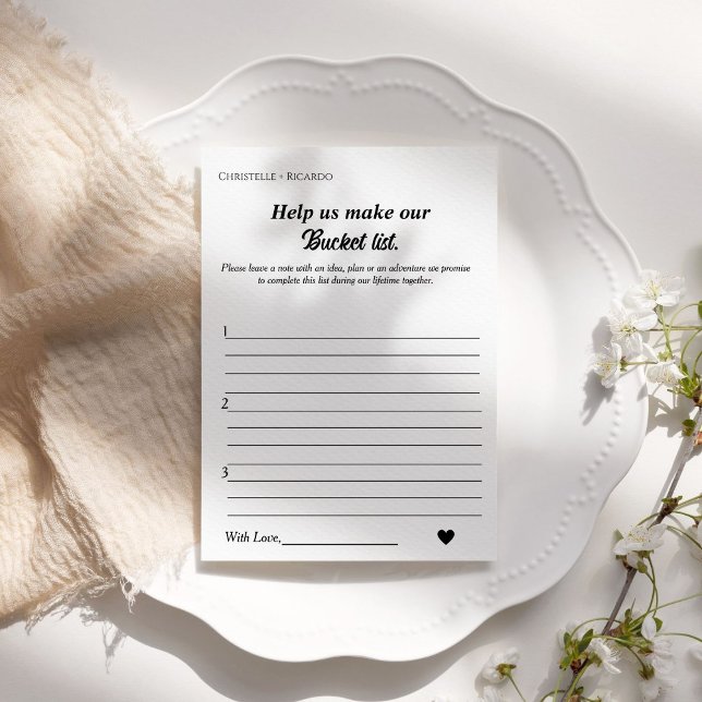 Bucket list bridal   game bridal shower announcement (Creator Uploaded)