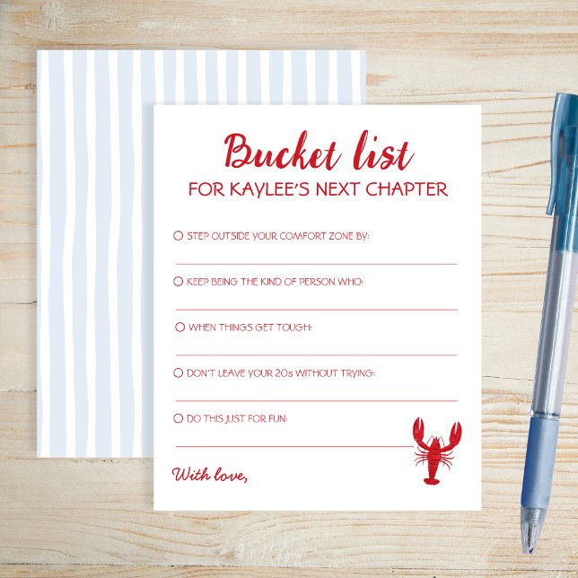 Bucket List Next Chapter Crawfish Graduation (Bucket List Next Chapter Crawfish Graduation)