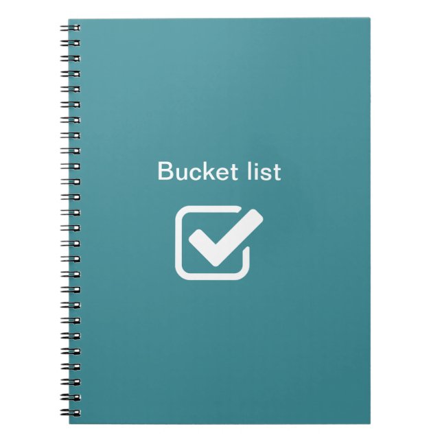 Bucket list - notebook (Front)
