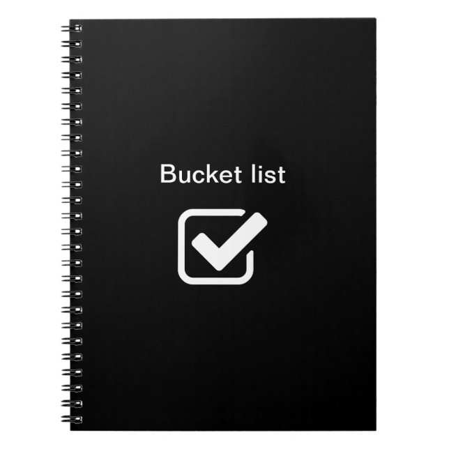 Bucket list - notebook (Front)