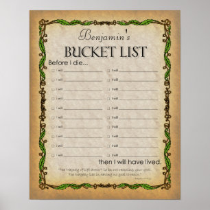 Bucket List Poster