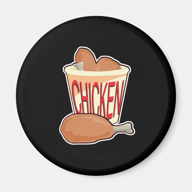 bucket of fried chicken magnet (Front)