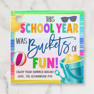 Bucket of Fun Gift Tag