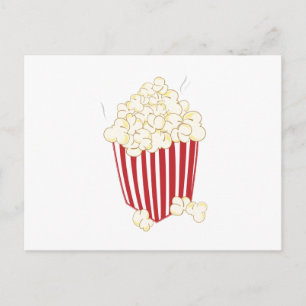 Bucket Of Popcorn Postcard