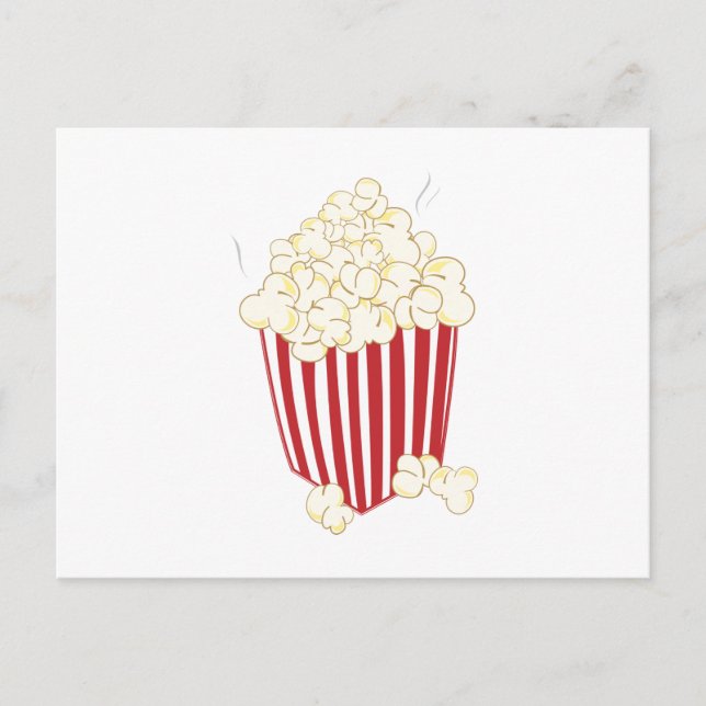 Bucket Of Popcorn Postcard (Front)