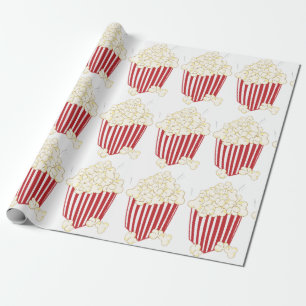 Bucket Of Popcorn Wrapping Paper