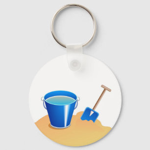 Bucket & Spade Key Ring