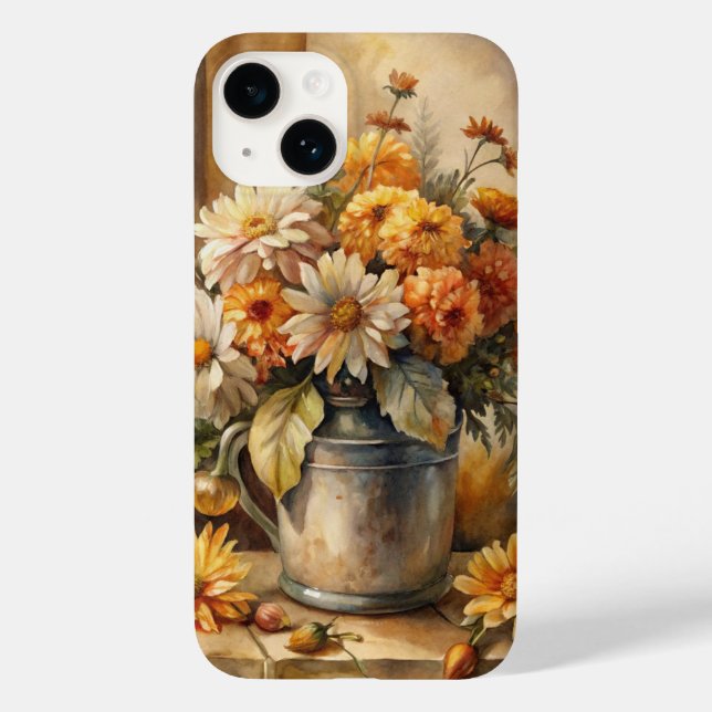 Bucket with Fall Floral   Case-Mate iPhone Case (Back)