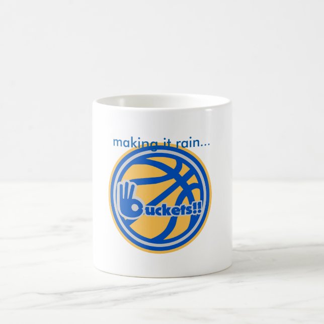 buckets gold basketball logo mug (Center)