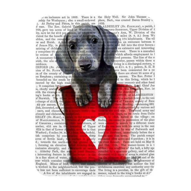 Buckets of Love Dachshund Puppy Magnet (Vertical)