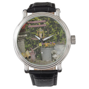 Buckets, shoes, and flowers, Zaanse Schans, Watch