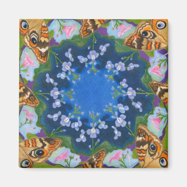 Buckeye Butterfly Refrigerator Magnet (Front)