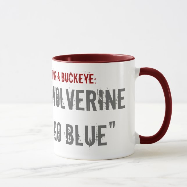 Buckeye Fan Mug (Right)
