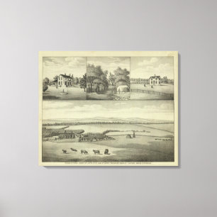 Buckeye Farm, Chase County, Kansas Canvas Print