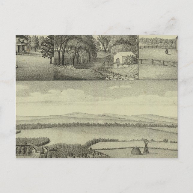 Buckeye Farm, Chase County, Kansas Postcard (Front)