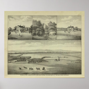 Buckeye Farm, Chase County, Kansas Poster
