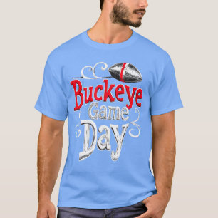 Buckeye Game Day Ohio Home State Vintage Swirl vin T-Shirt