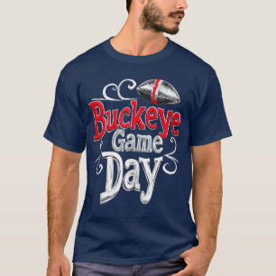 Buckeye Game Day Ohio Home State Vintage Swirlanko T-Shirt