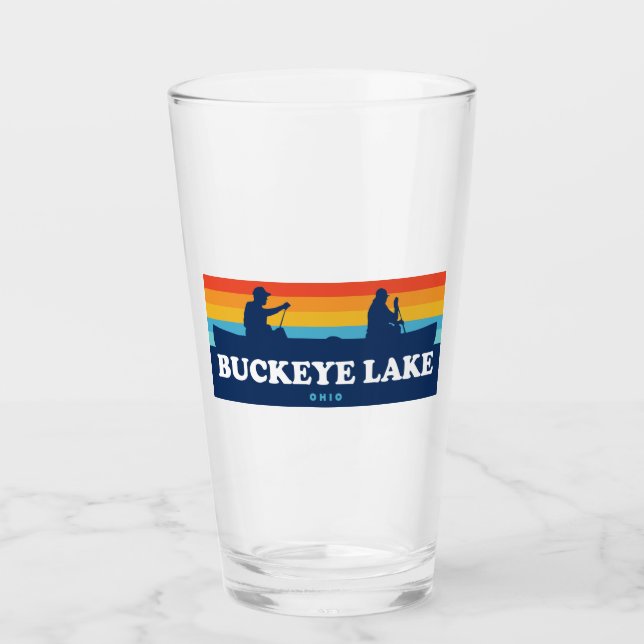Buckeye Lake Ohio Canoe Glass (Front)